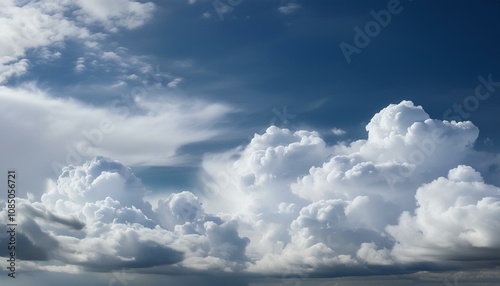 曇り空に薄いグレーの雲が広がり、落ち着いた雰囲気を作り出す背景。