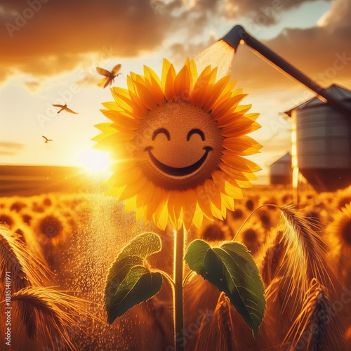 Sunflower Smile A bright and cheerful season of happiness and jo