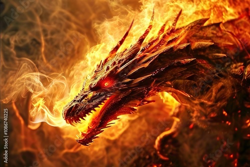 dragons breath fire and smoke billowing from a dragons nostrils