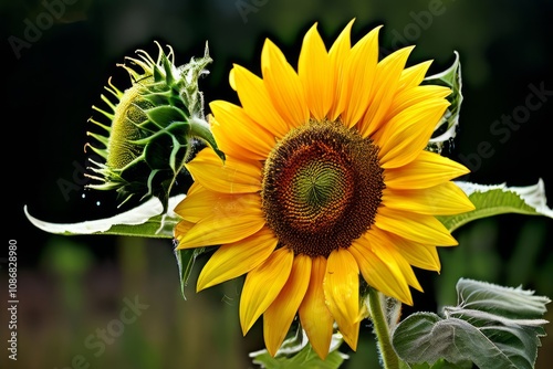 seeds from a sunflower sunflower seeds falling from a mature flo