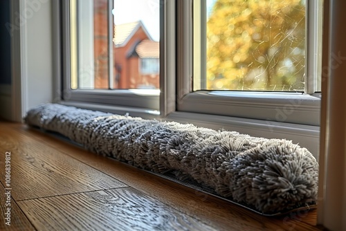 Preventing Cold Drafts by Using a Draft Excluder under Windows