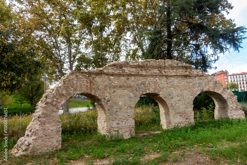 Remains of the San Gil Barracks, built in 1789 and demolished at the beginning of the 20th century. Madrid, Spain.