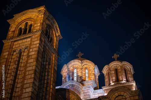 St. Mark's Church (Crkva Svetog Marka), Serbian Orthodox church located in the Tasmajdan park in Belgrade, Serbia