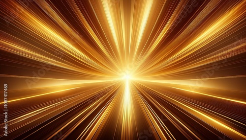 abstract background with converging golden rays and bright light abstract background converging golden rays bright