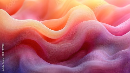 abstraction with red purple waves. Gentle and warm background