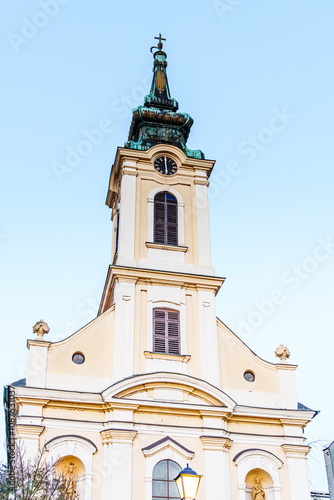 Church tower clock