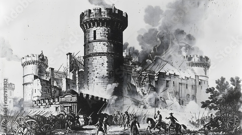 "Storming the Bastille: A Pivotal Moment in the French Revolution's Quest for Liberty and Change"