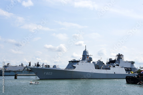 Den Helder, Netherlands. June 30, 2023. Navy ships during naval days in the port of Den Helder