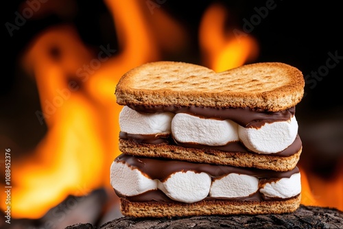 Gooey Chocolate Marshmallow S mores by Campfire