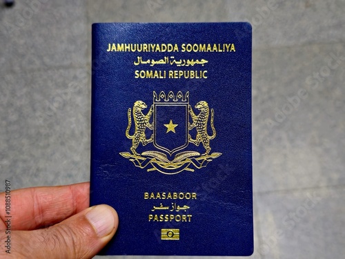 Somali republic passport, a passport issued to citizens of Somalia for international travel, The passports are regulated by the federal government of Somalia, The e-passport of Somalia country