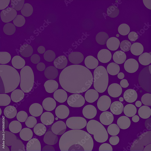 Dark purple concave circular shapes background. Seamless circular shapes, verticle repeat pattern, tiles. Editable template. EPS 10