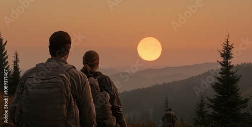 Imagine a park ranger guiding hikers through a scenic national park trail