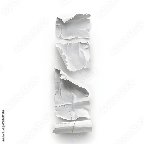 transparent adhesive tape or strip isolated with ripped paper remain with white shades, png