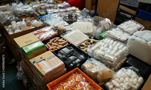 Illegal drugs being confiscated by authorities, with an emphasis on refeeding syndrome as a withdrawal effect