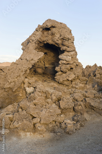 Aymara funerary tower or Chullpas, San Juan necropolis, Altiplano, Potosi, Bolivia