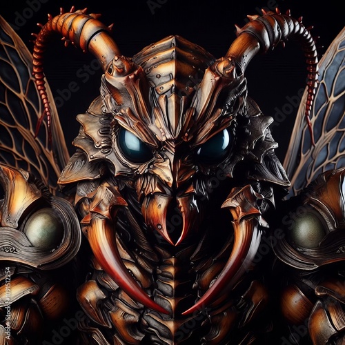 Chitinous Armor Crafted from the exoskeletons of giant insects p