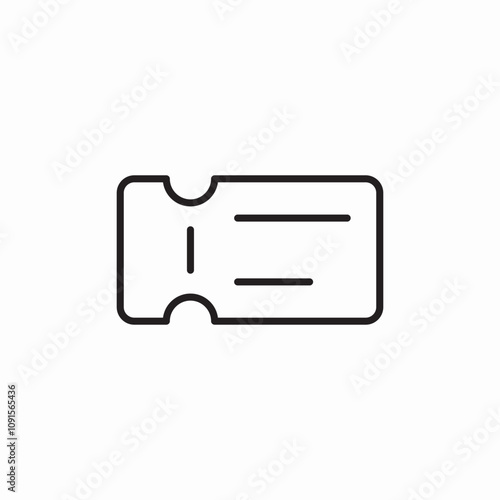 cinema ticket icon sign vector