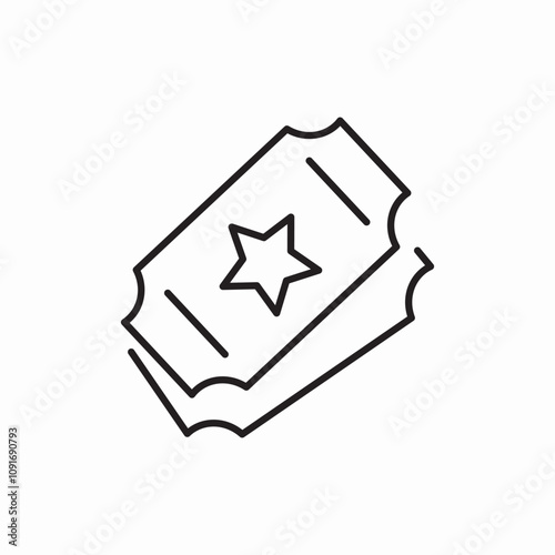 cinema ticket icon sign vector