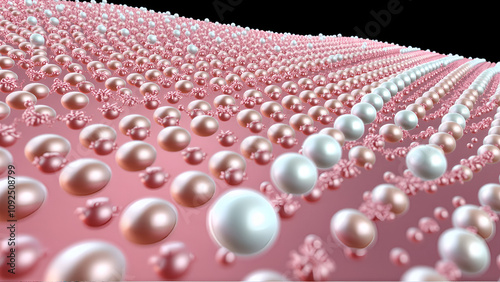 3d rendering of lipid monolayer is a type of cell membrane in which the lipids are arranged in a single layer, rather than the typical bilayer. Several Archaea have a lipid monolayer