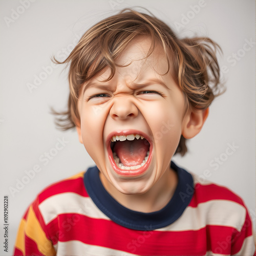 Anger, angry child shouting, Emotional Outburst