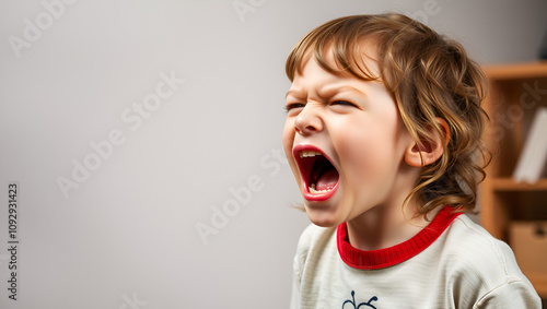 Anger, angry child shouting, Emotional Outburst