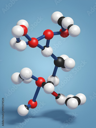 Mesterolone molecule, illustration