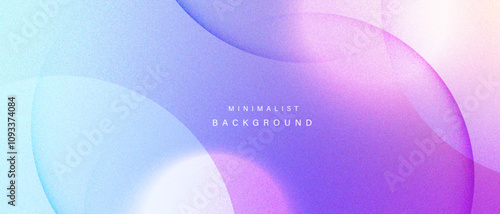 Gradient pastel abstract background with circular shapes. 