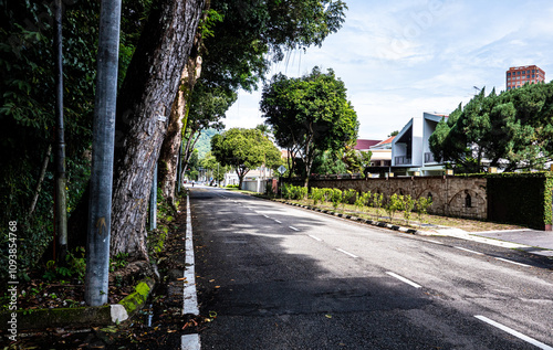 Architecture buildings Penang malaysia houses street views