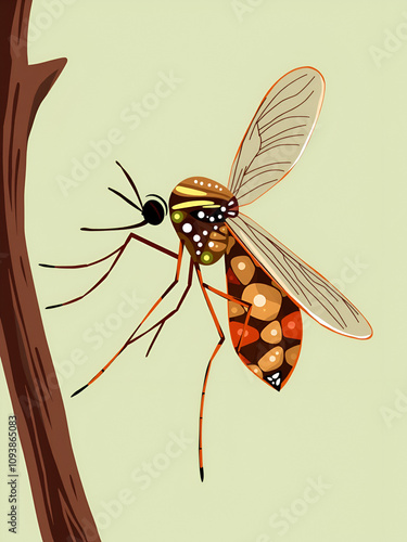 illustration of a mosquito