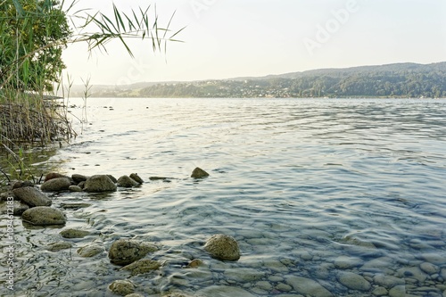 Close-up of beach and rocks