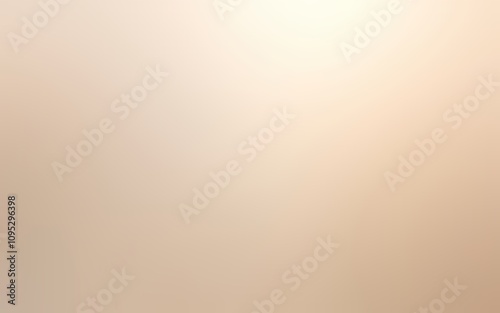 Diffused shine on light beige color empty background.