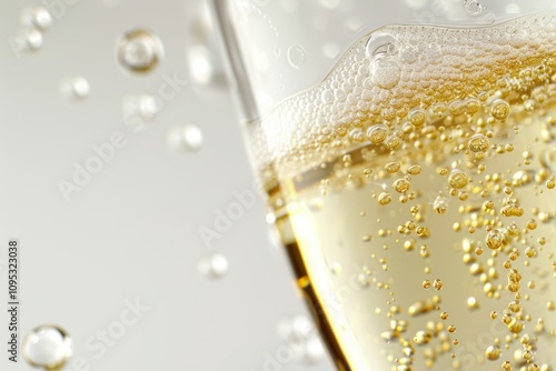 Sparkling Champagne Flute for New Year