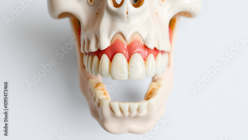 upper jaw with healthy teeth