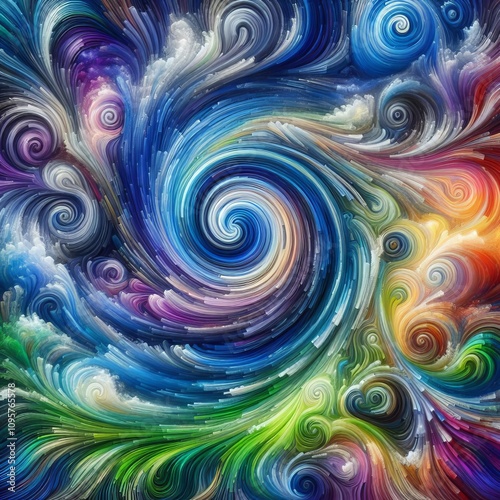 Colors show vorticity