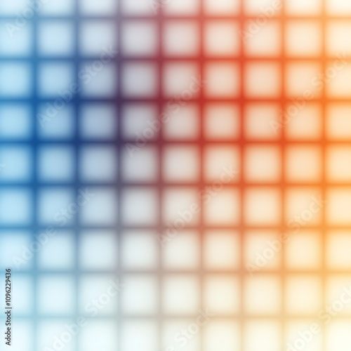 Colorful grid pattern with a gradient effect, white isolate background.