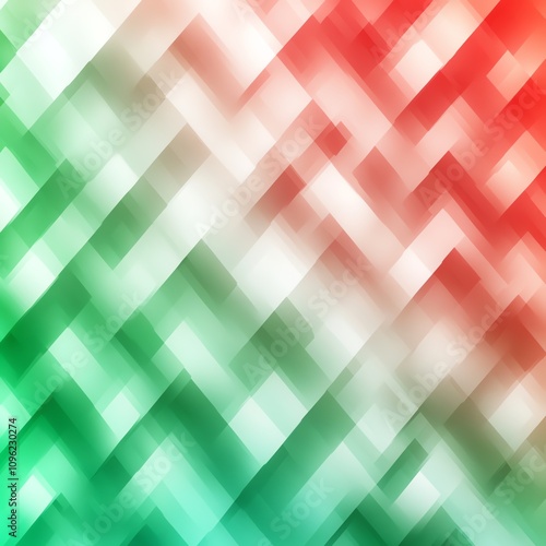 Abstract colorful pattern in red, white, and green shades, suitable for backgrounds.