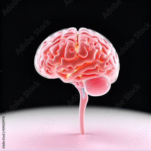 3d rendered medically accurate illustration of a female brain anatomy