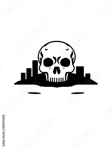 skull trephination icon. Element of Cityscape for mobile concept and web apps icon. Glyph, flat icon for website design and development, app development