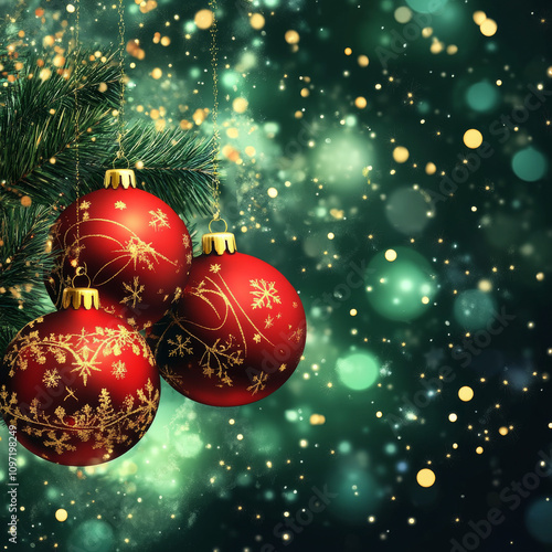 merry cristmas and happy new year background 