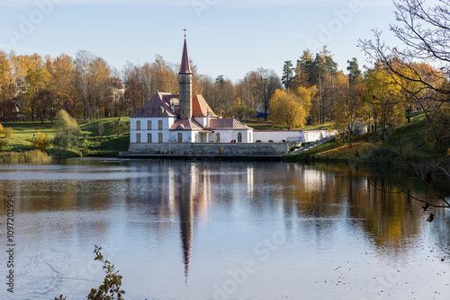 Russia. Leningrad region. View of the Priory Palace.