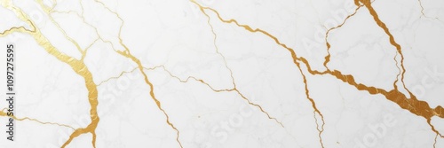 White marble texture with elegant gold veins, soft and luxurious surface, texture, white