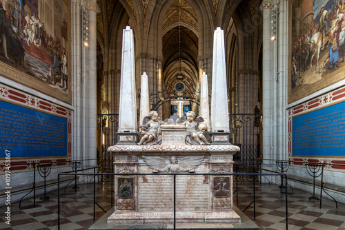 Uppsala, Sweden The grave of King Gustav Vasa in the Uppsala Cathedral.