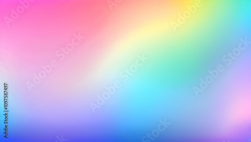 Unicorn background with rainbow mesh. Fantasy gradient backdrop