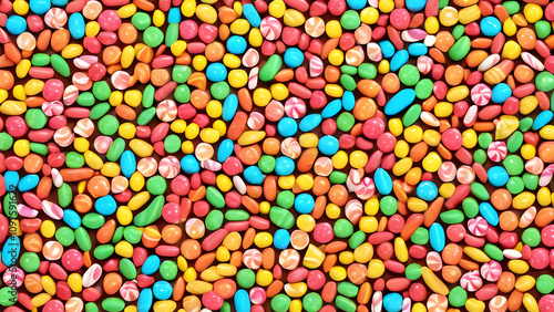 Cute bright candy background