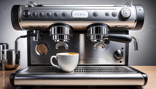 Modern Espresso Coffee Machine with Minimalist Design