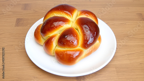 Golden Challah Bread