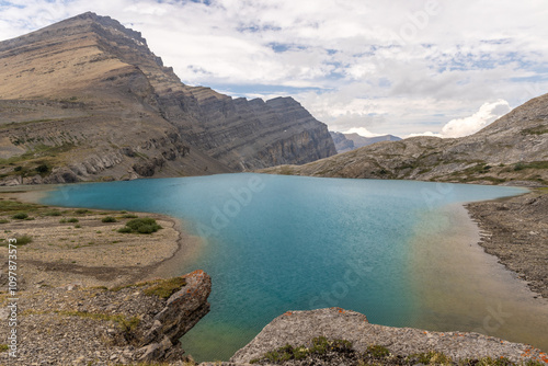 Michelle Lake in the Backcountry Wilderness, Alberta, Canada.