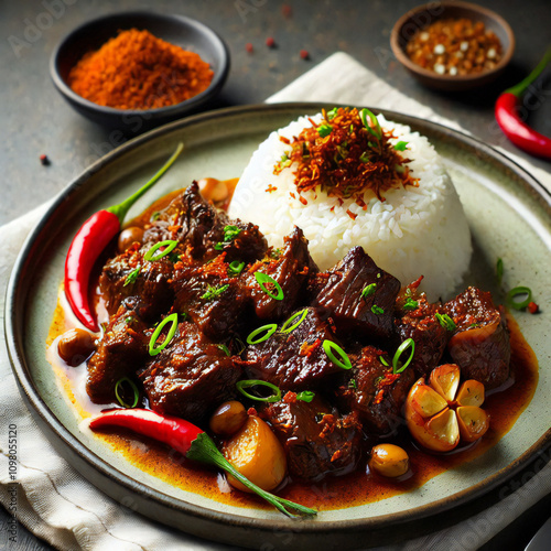 Rendang - Meat with Rice