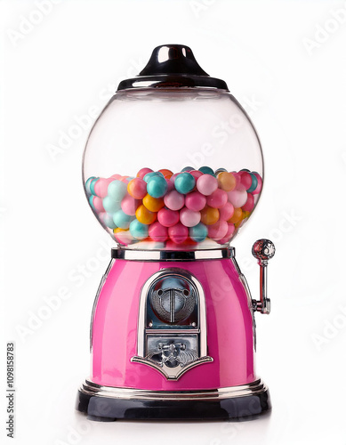 gum ball machine, 3d