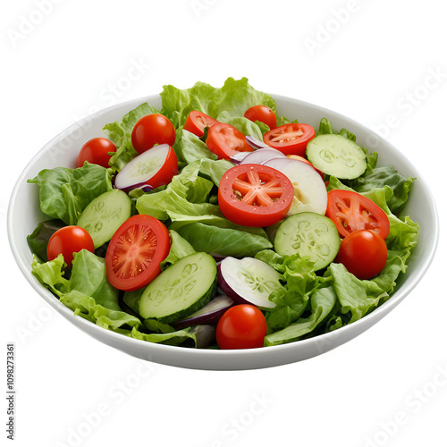 salad with tomatoes and cucumbers